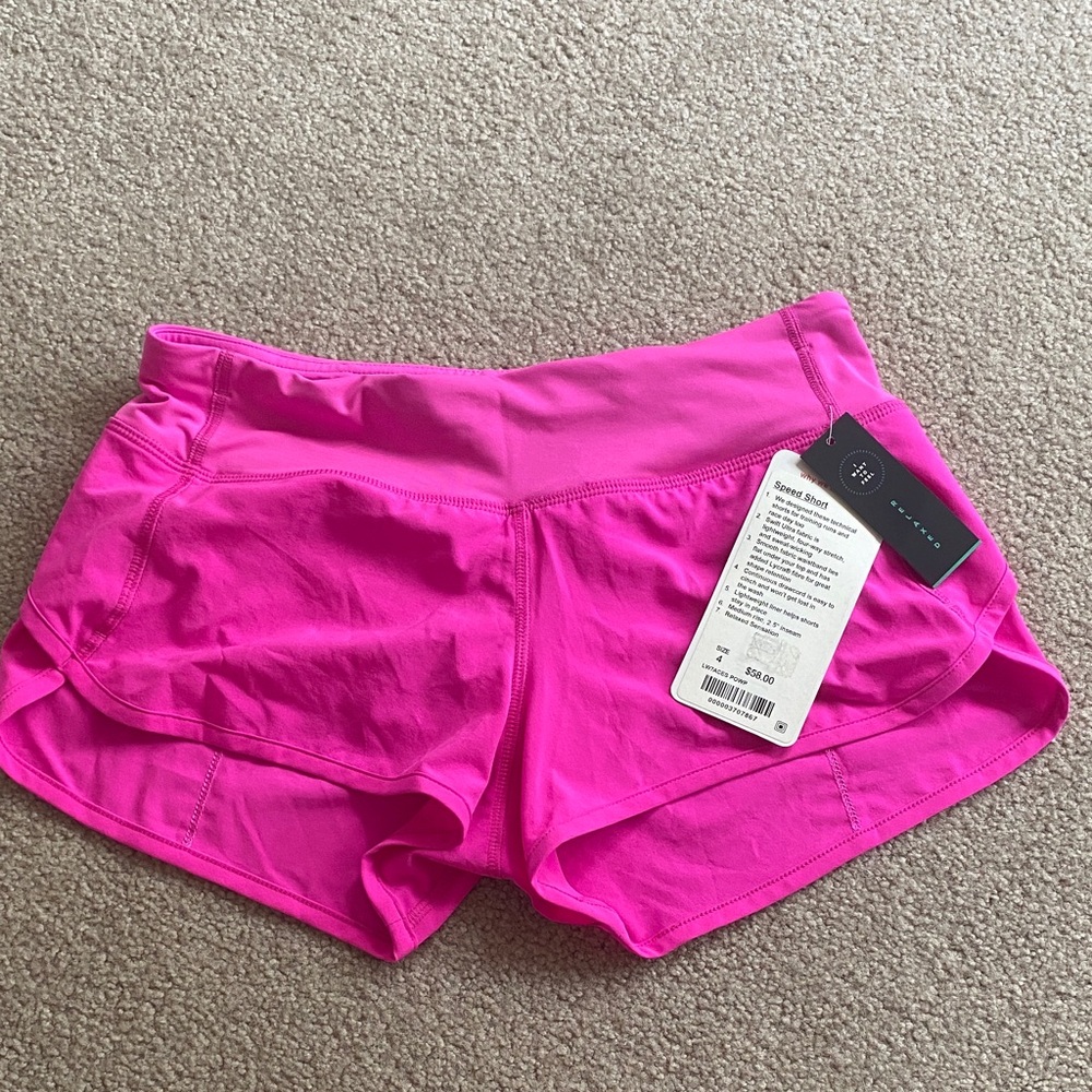 Women's Pink Athletic Shorts